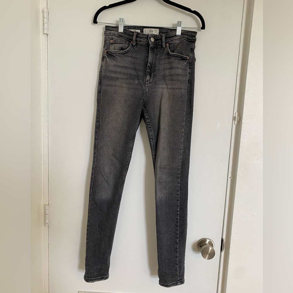 MNG denim “Soho” jeans. Faded black. Comfortable stretch
